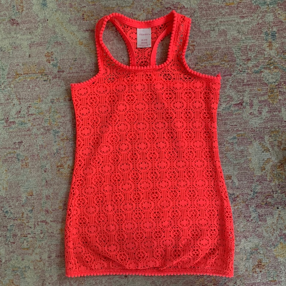 Lace/Knit look Swim Cover Up